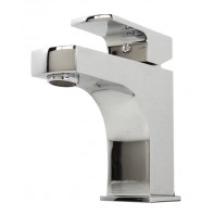 ARIEL ADRIAN-CW Matte White Finish Solid Brass Single Hole Lever Bathroom Vanity Lavatory Faucet 