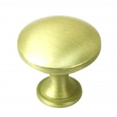 Kingsman Classic 1-1/4 in. (32mm) Diameter Solid Round Brushed Champagne Gold Kitchen/Bathroom Cabinet Knob 