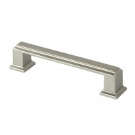 ROMA Series 4-1/4 in. Solid Zinc Alloy Brushed Nickel Drawer Pull Handle