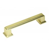 ROMA Series 4-1/4 in. Solid Zinc Alloy Brushed Champagne Gold Finish Drawer Pull Handle
