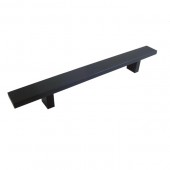 Rectangular 10-Inch Matte Black Finish Cabinet Bar Pull Handle