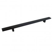 Rectangular 12-Inch Matte Black Finish Cabinet Bar Pull Handle