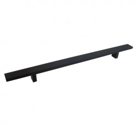 Rectangular 12-Inch Matte Black Finish Cabinet Bar Pull Handle