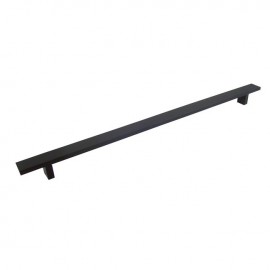 Rectangular 16-Inch Matte Black Finish Cabinet Bar Pull Handle