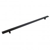 Rectangular 24-Inch Matte Black Finish Cabinet Bar Pull Handle