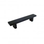 Rectangular 6-Inch Matte Black Finish Cabinet Bar Pull Handle