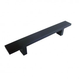Rectangular 8-Inch Matte Black Finish Cabinet Bar Pull Handle