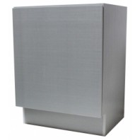 24 Inch European Style Silver Grey Cotton Pattern Bathroom Vanity