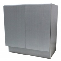 27 Inch European Style Silver Grey Cotton Pattern Bathroom Vanity